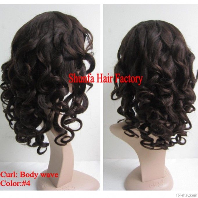 Russian virgin hair full lace wigs