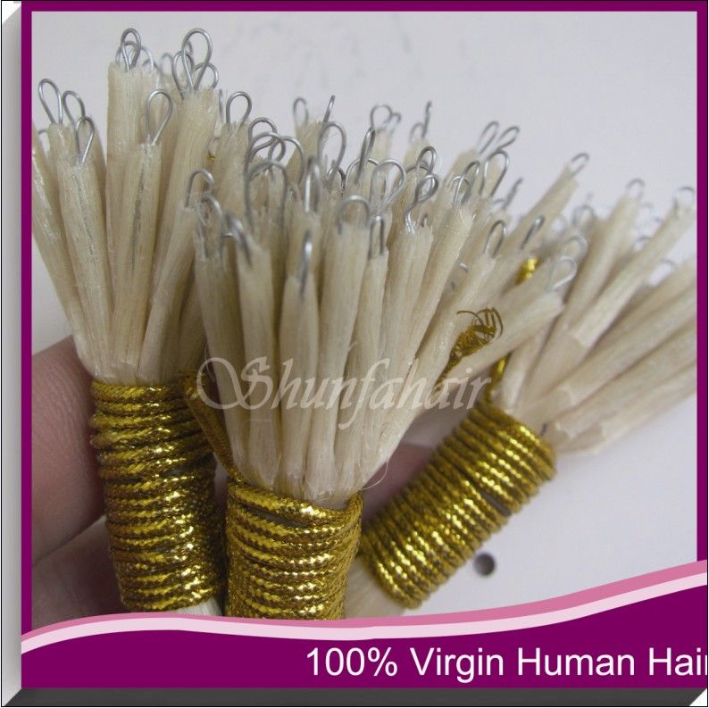 Nano Ring hair extensions 100% real human hair 