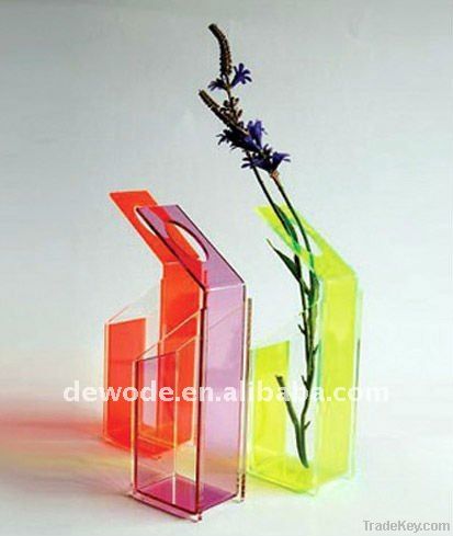 acrylic flower vase, gift