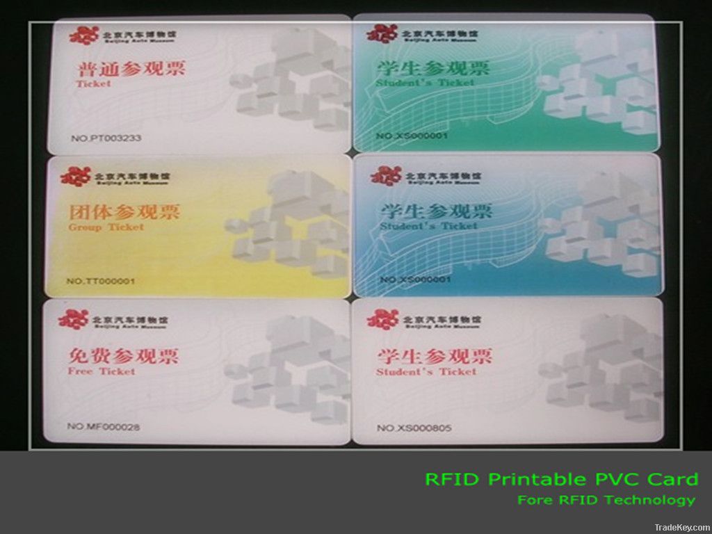 RFID Printable PVC Card