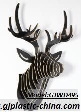 Gjwd495 495mm Stag Head Style Wall Decor Size: 495*470*352mm Black or White