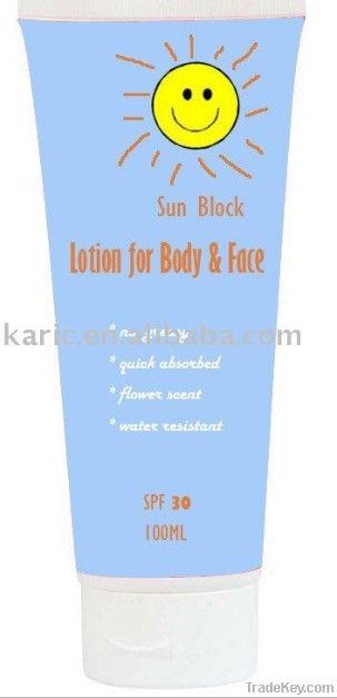 Water Resistant Sun Block Cream for Body & Face