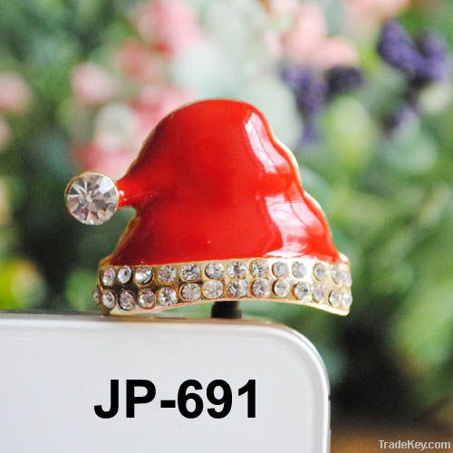 Christmas Dust Plug Fashion Jack Plug ear cap earphone jack pin