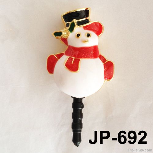 Christmas Dust Plug Fashion Jack Plug ear cap earphone jack pin