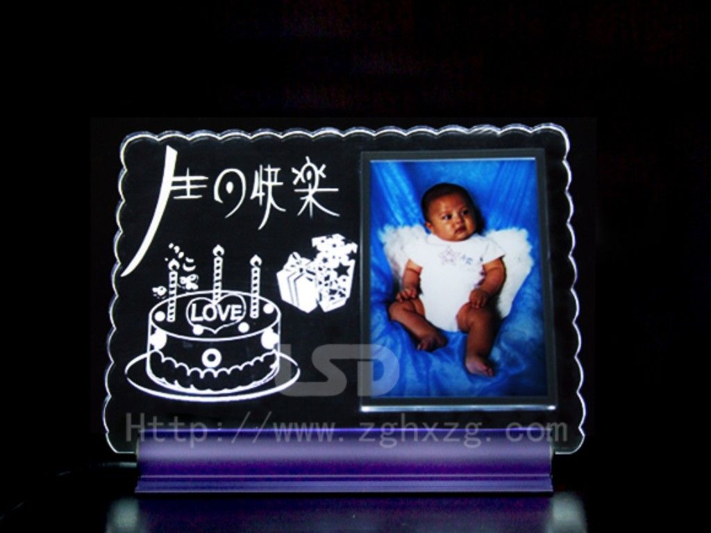 LED crtstal photo frame