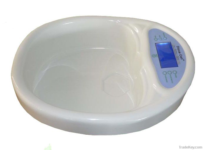 Foot basin with acupuncture pads