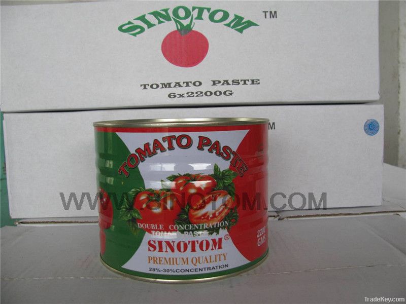 2200g canned tomato paste 28-30%