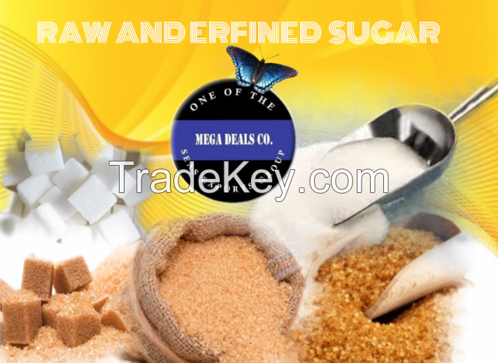Refined white cane sugar from brazil