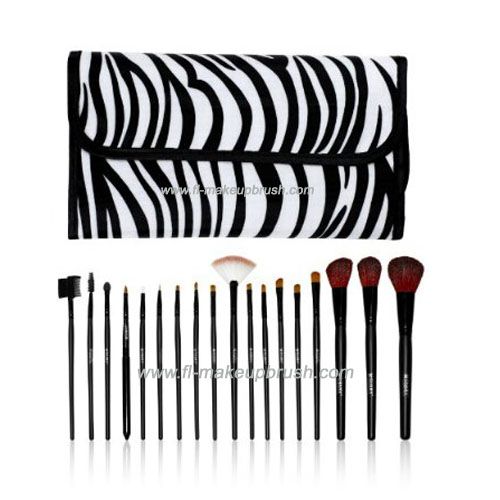 zebra style 18pcs brush kit