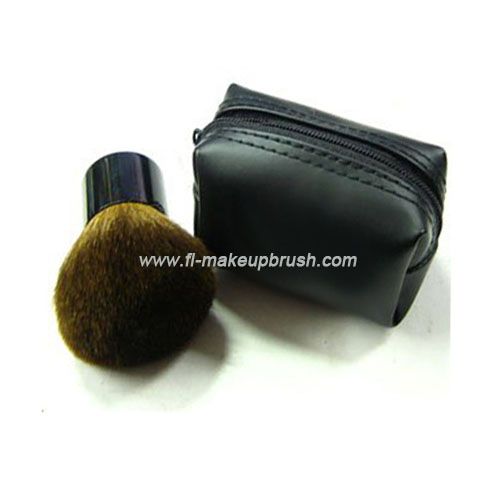 zip cosmetic pocket kabuki brush