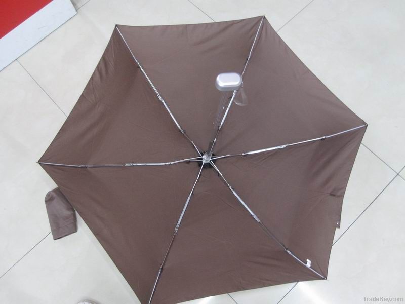 5-fold Umbrella, Ideal for Promotional Purposes, Made of Metal/Polyest