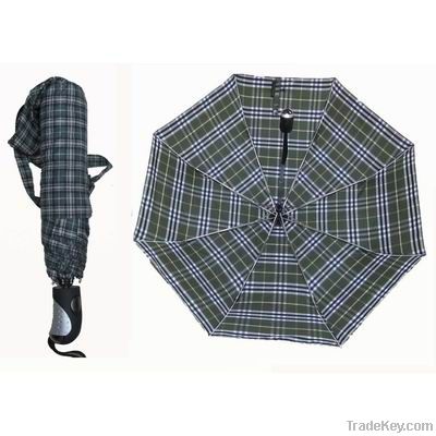 3-fold auto open Umbrella, Made of Metal/Polyest