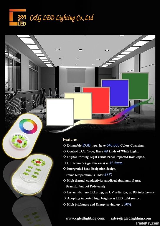 Remote Control Dimmer Panel Light