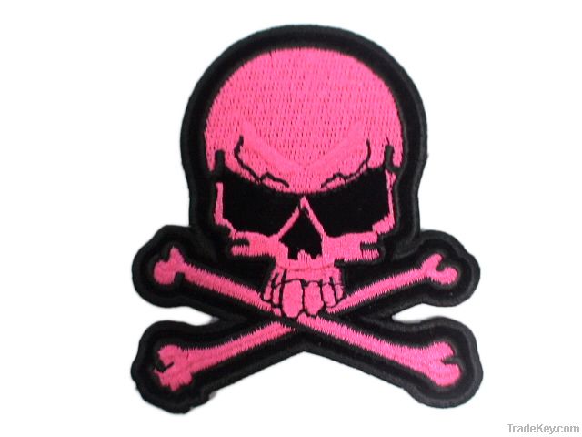 Skull embroidery patch (71408)