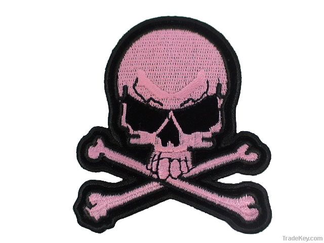 Skull embroidery patch (71408)