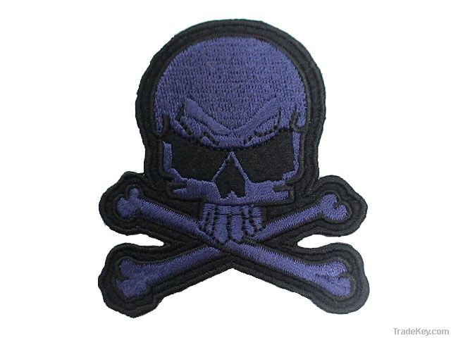 Skull embroidery patch (71408)