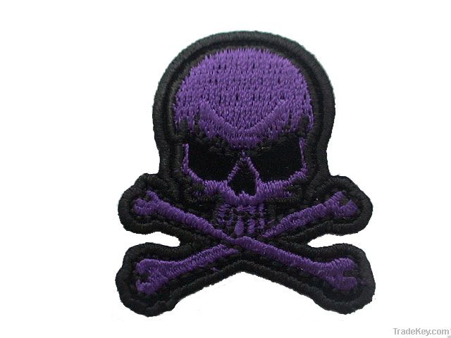 Skull embroidery patch (71408)