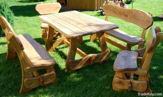 Wooden outdoor furniture