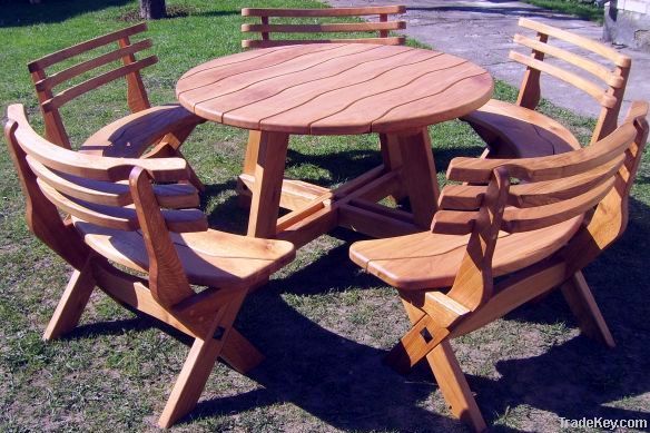 Wooden outdoor furniture