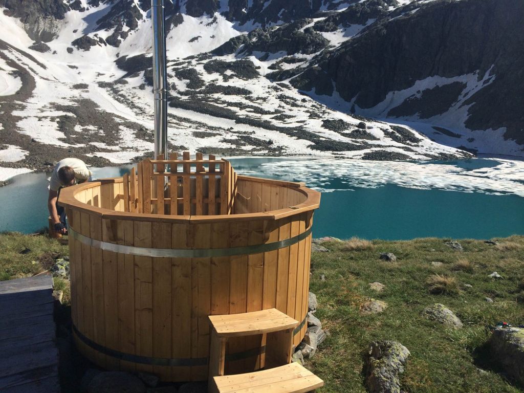 Wooden hot tubs