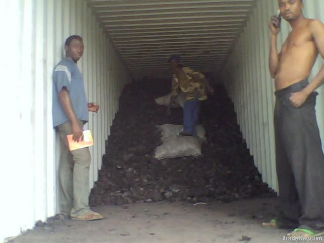 Quality hardwood charcoal .