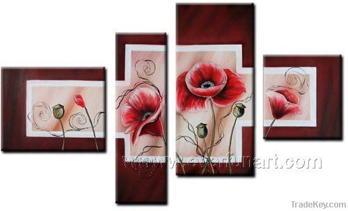 Handmade Flower Oil Painting