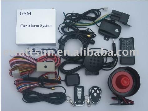 GPS car tracking system with automatic remote starter