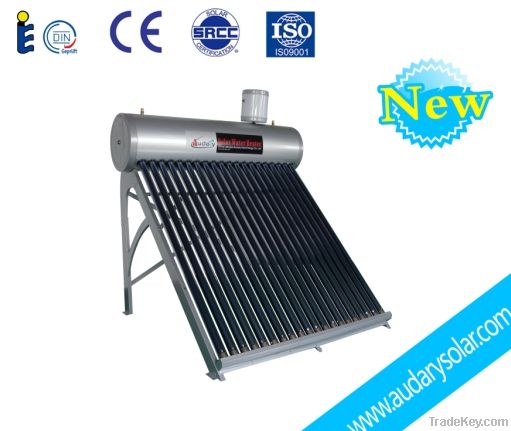 copper coil pre-heat solar water heating system