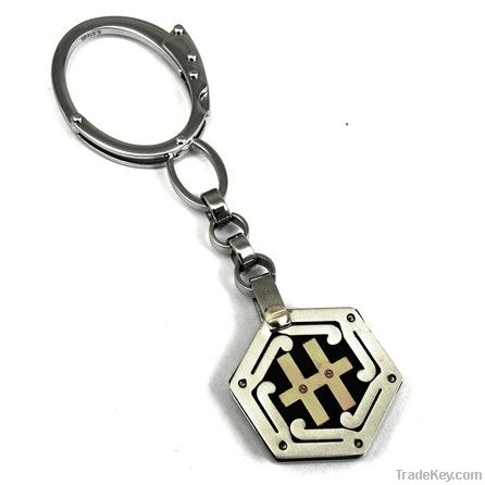 Gold-plated stainless steel Key Chain, key ring