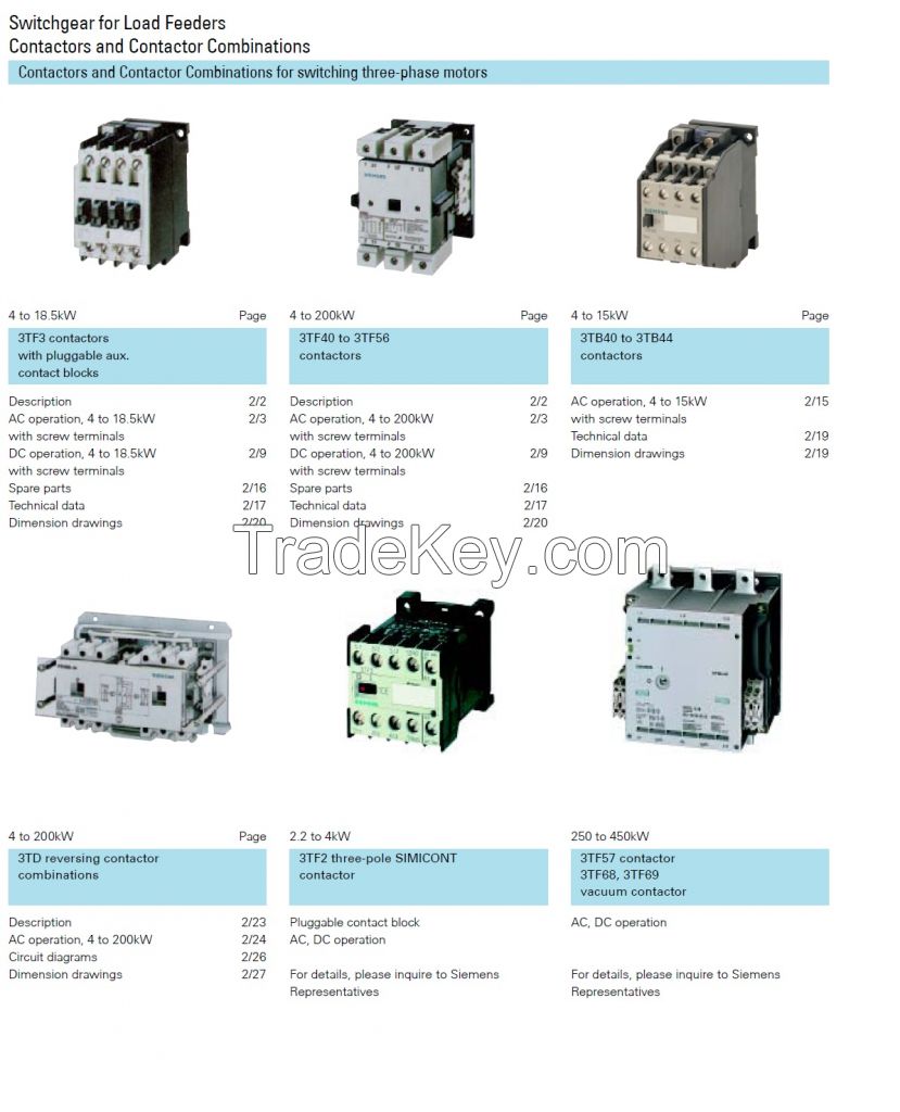 3TF SERIES CONTACTORS