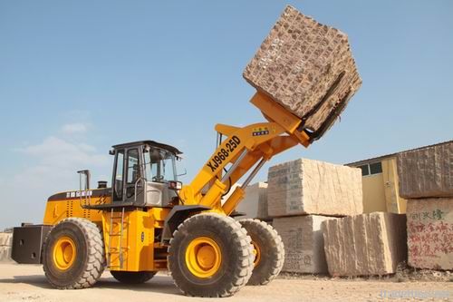 Block hander forklift loader