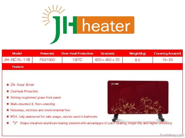 JH-tech 750/1500W Electric Convector Heater CE/ISO PASSED