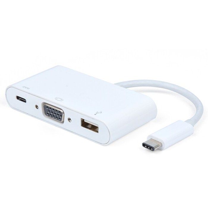 USB 3.1 Type C to VGA with Type C Charging Port + USB 3.0 AF Adapter