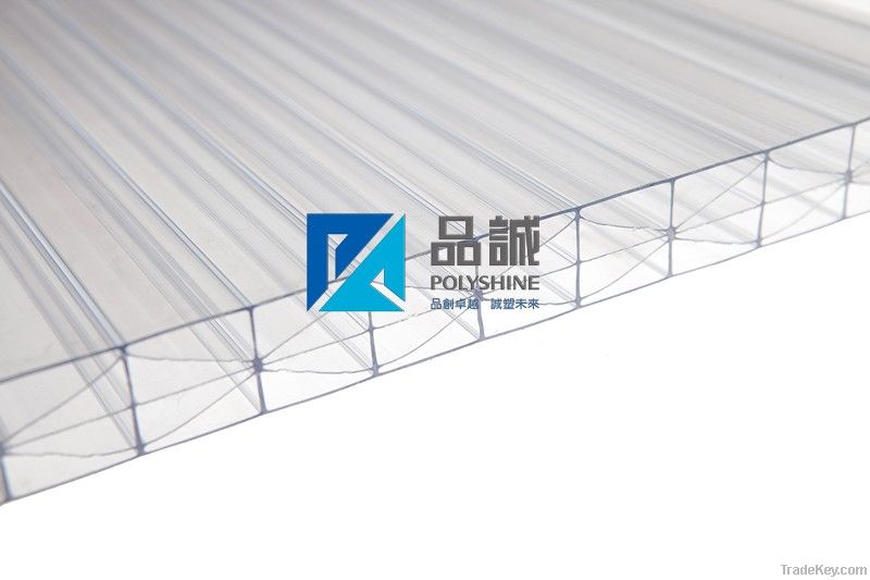 5-wall X-structure polycarbonate hollow sheet