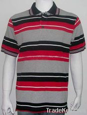 Engineering stripes men's polo shirts