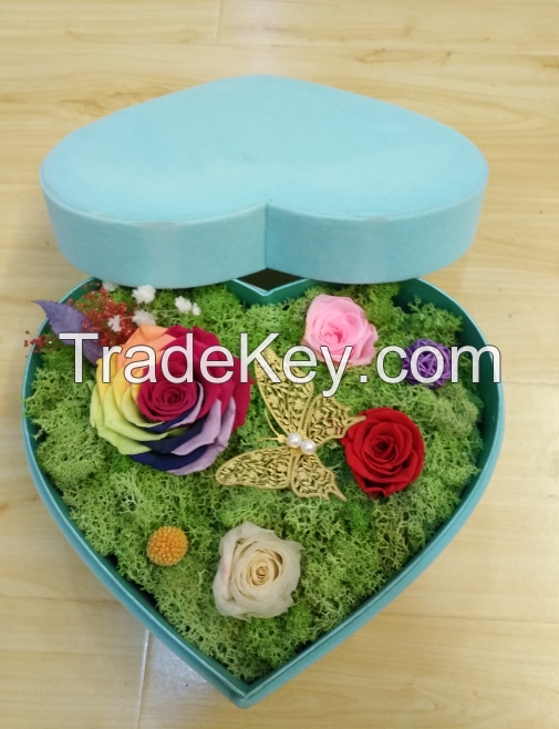 Colorful preserved flower for volentine's day and mother's day gift