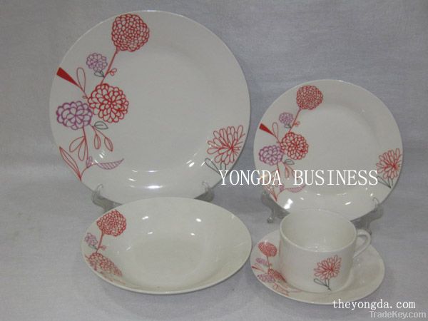 12/16/18/20/24/30 pieces white porcelain dinner set