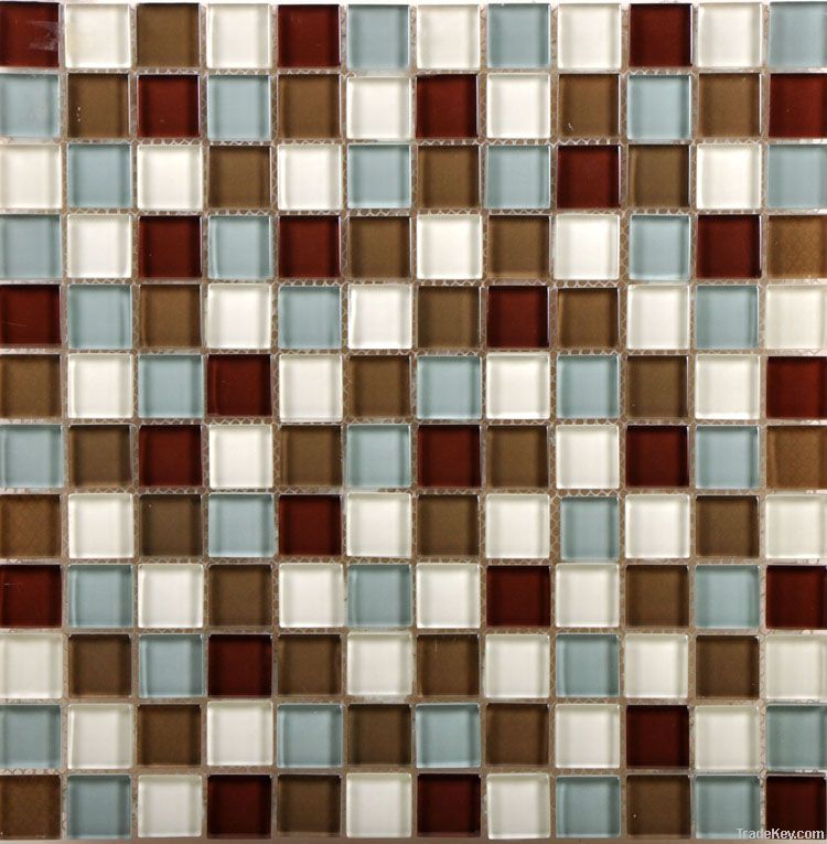 Decorated Wall Glass Mosaic Tile