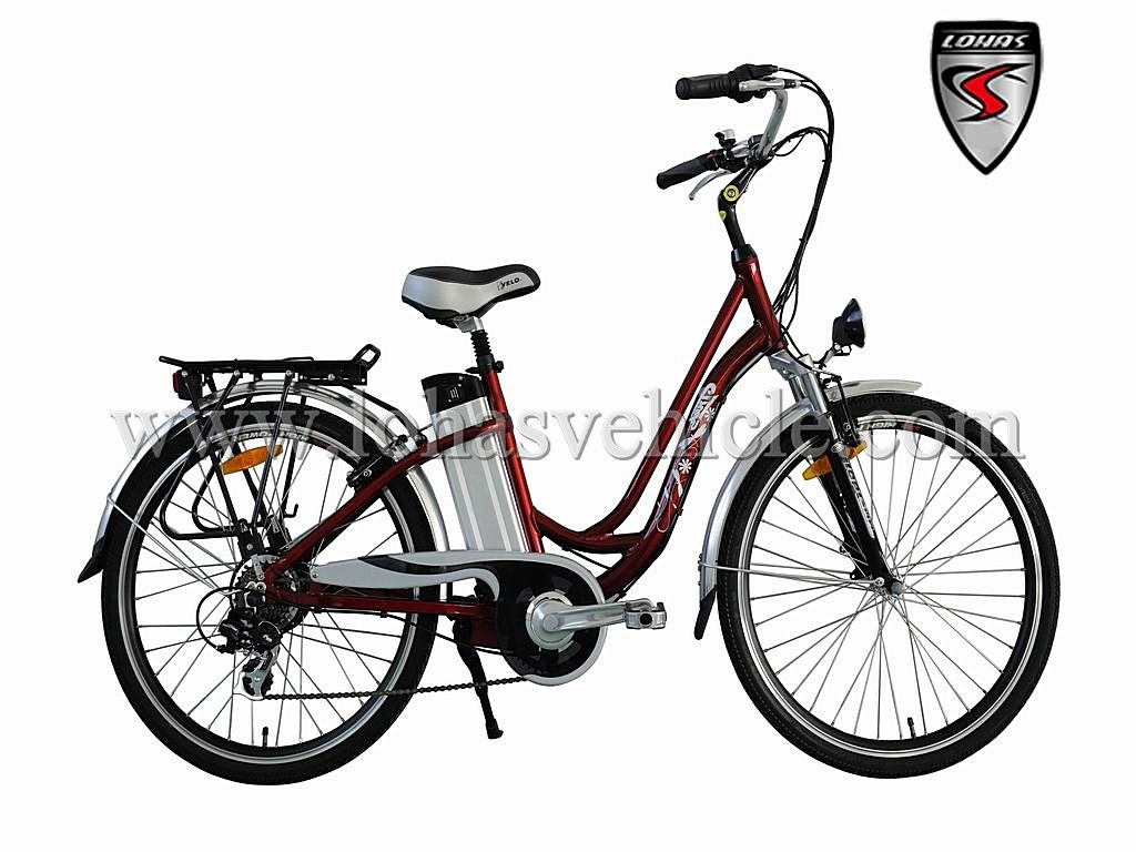 PAS Li-ion battery lady electric bike with aluminium alloy frame