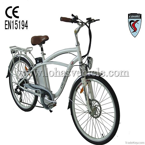 Li-ion battery E-bikes with brushless huh motor/Shimano 7 speed gears
