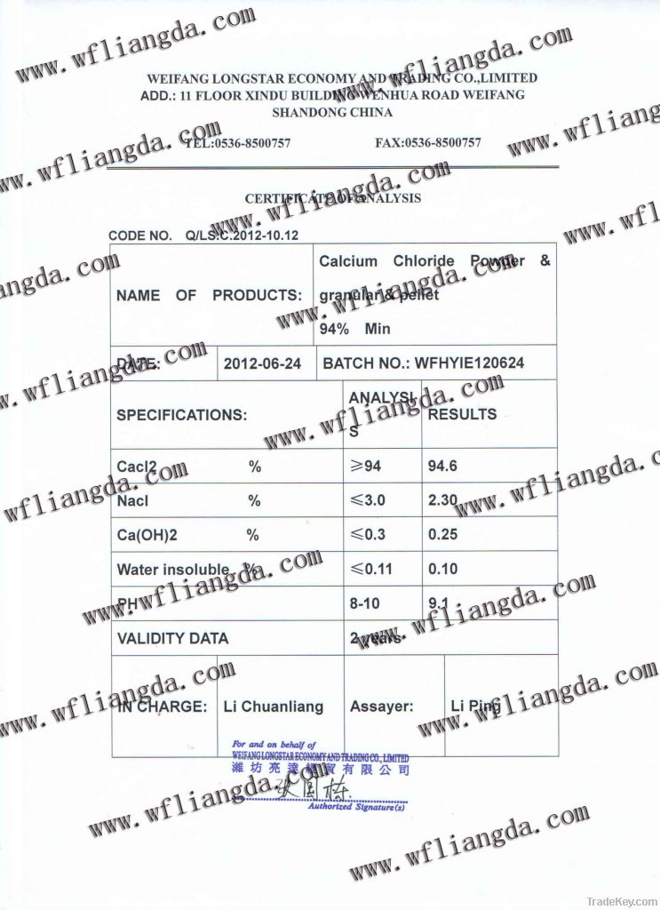 Calcium chloride