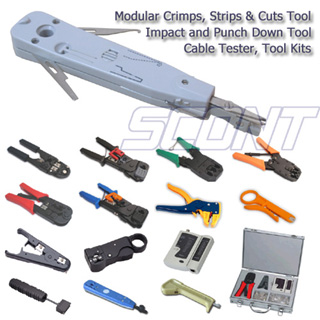 Modular Crimps, Strips & Cuts Tool, Impact and Punch Down Tool