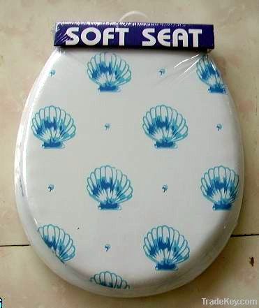 Printed Soft Toilet Seat with Lid - Standard