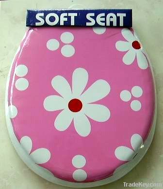 Toilet Seat - Printed Soft Toilet Seat with Cover