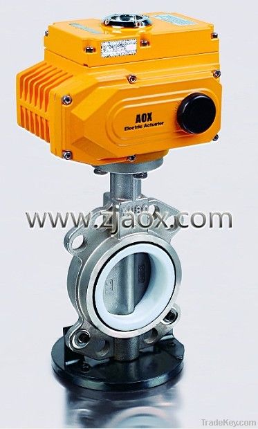 Electric Lining Fluorine Butterfly Valve