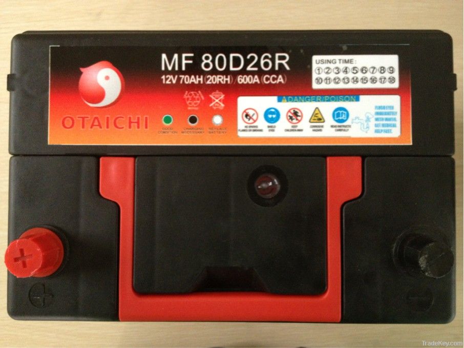 MF Car Battery 80D26R(OTAICHI NX110-5)