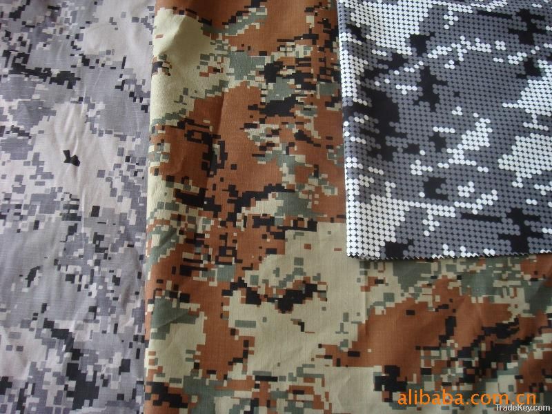 Army uniform camouflage fabric