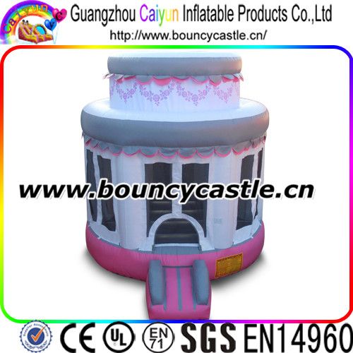 Big Inflatable Birthday Cake Bouncer House