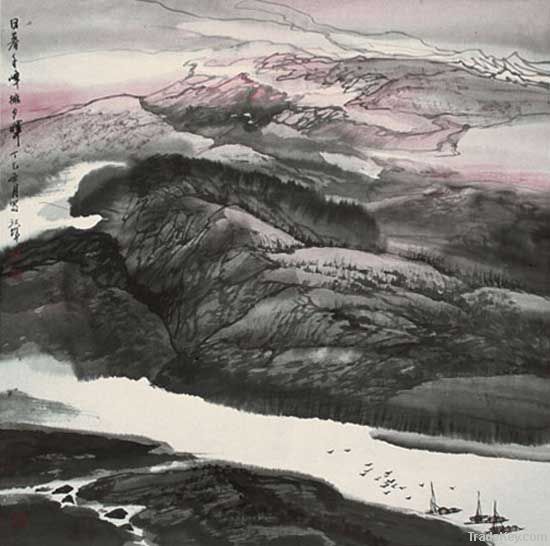 China brush painting