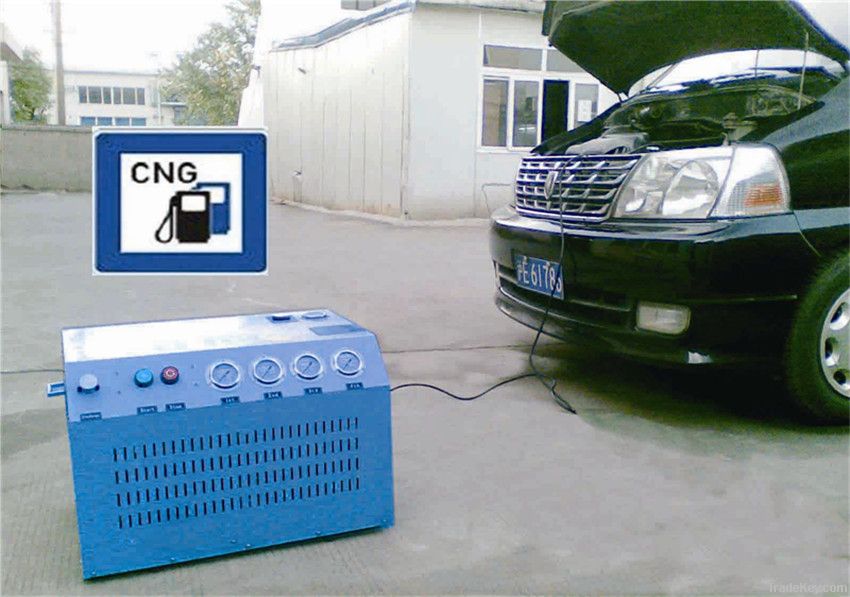 household CNG compressor refueling at home